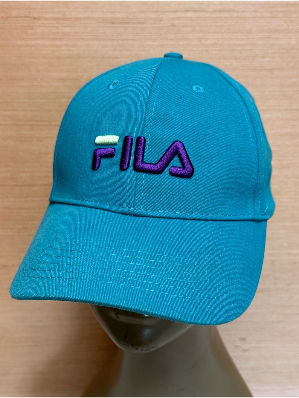 FILA Teal Green Blue Baseball Hat Cap Adult OSFA Adjustable